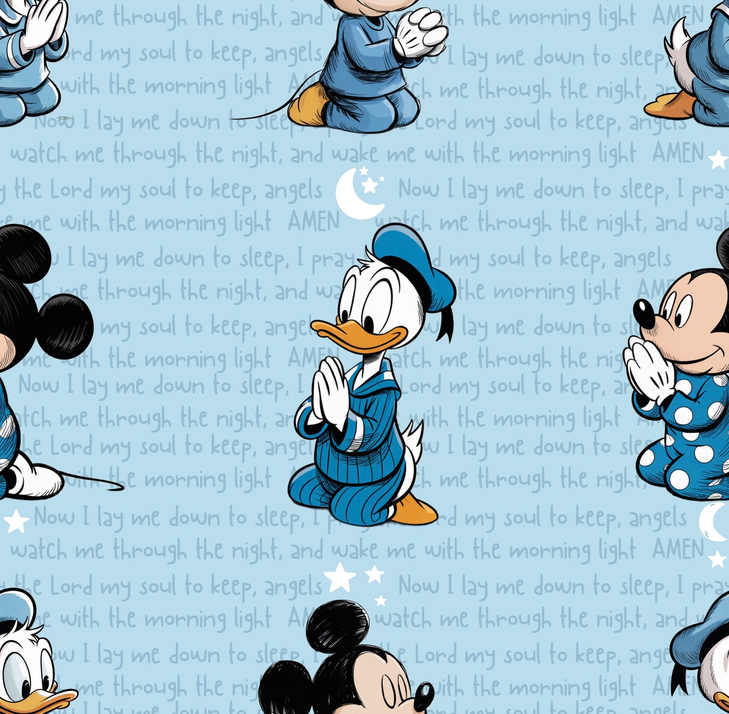 Mickey & Donald Praying