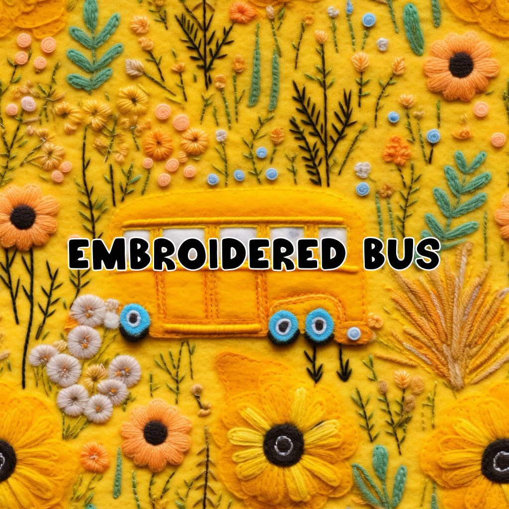 Embroidered Bus